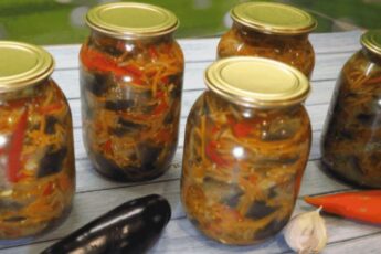 Баклажани по-корейськи на зиму