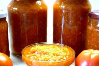 Аджика з яблуками та помідорами