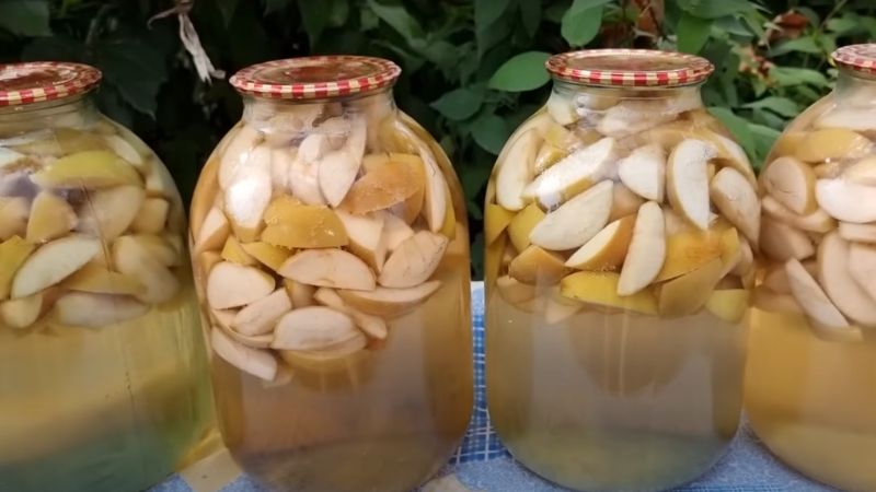 Компот із яблук на зиму