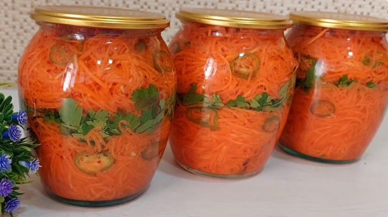 Морква по-корейськи на зиму