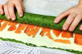 Шпинатний рулет