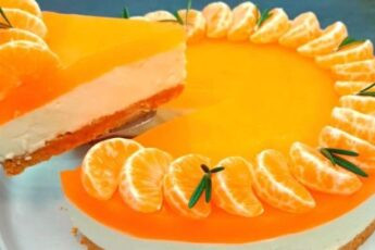 Мандариновий десерт без випічки