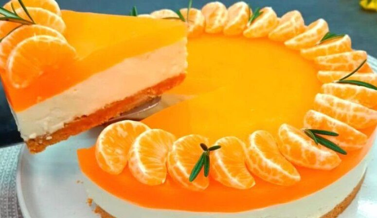 Мандариновий десерт без випічки