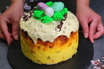 Ніжна сирна паска без борошна